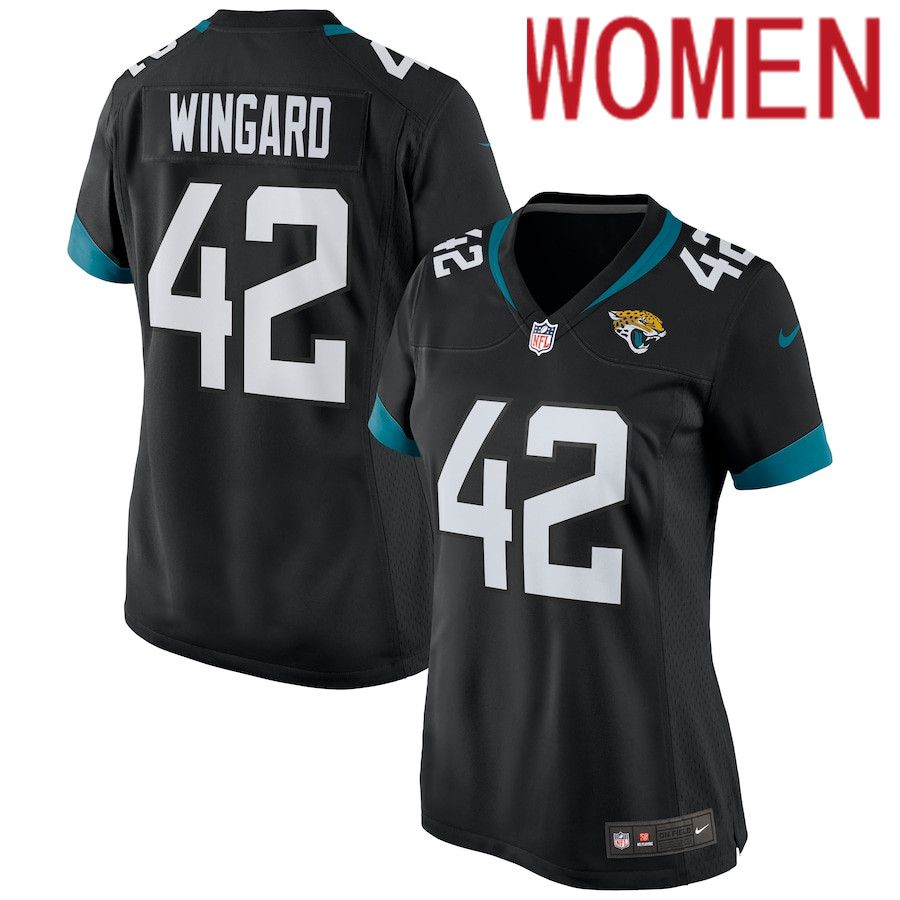 Women Jacksonville Jaguars 42 Andrew Wingard Nike Black Game NFL Jersey
